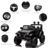12V Kids Ride On Car, Electric Battery Powered Off-Road Truck Toy with Parent Remote Control, MP3 Music & Adjustable Speed, Black
