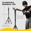 Baseball Net with Strike Zone, Tee, Caddy and Carry Bag for Pitching and Hitting, Portable Softball and Baseball Training Equipment