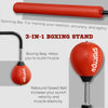 Boxing Bag Freestanding Punching Bag, Height Adjustable with Reflex Bar, Speed Balls and Suction Cup Base for Adult & Teenagers, Red