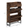 Slim Shoe Storage Cabinet, Shoes Cabinet Organizer with 2 Flip Drawers, Adjustable Shelves for 12 Pair, Rustic Brown