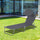 Outdoor Pool Chaise Lounge Chair, Folding Tanning Chair with Sun Shade