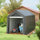Galvanized 7' x 12' Outdoor Storage Tent, Heavy Duty and Waterproof Portable Shed, for Bike, Motorcycle, Tools, Gray