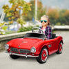 Licensed BMW 12V Kid Electric Ride On Car, Battery Powered Electric Car with Easy Transport, Lights, Horn, MP3, Red
