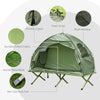 1 Person Folding Camping Cot, Portable Outdoor with Carry Bag, 2-in-1 Elevated Camping Bed Tent Single