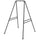 Hammock Chair Stand, Hanging Heavy Duty Metal Frame Hammock Stand for Hanging Hammock Swing Chair, Egg Chair, Indoor & Outdoor Use, Black