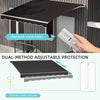 10' x 8' Electric Awning, Retractable Awning, UV Protectio with Remote Controller and Manual Crank Handle for Deck