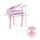 Musical Kids Electronic Keyboard 37 Key Piano Kids Miniature Digital Piano with Microphone - Pink