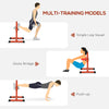 Bulgarian Split Squat Stand, Single Leg Squat Stand, 12-Level Adjustable Squat Roller for Lower Body Strength Training, Red