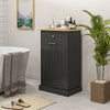 Kitchen Trash Bin Cabinet, Free Standing Recycling Cabinet Trash Can Holder With Drawer, Black