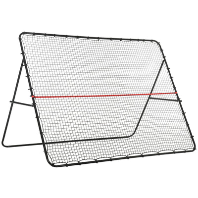 Soccer Rebounder Net, Adjustable and Foldable Multi-Sport Training Bounce Back Net, Target Goal for Soccer Practice and Training, 8.5' x 6.5'