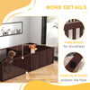 Whelping Box for Dogs, Puppy Whelping Box with Removable Doors, Puppy Playpen for Indoors, Puppy Supplies & Essentials, 81" x 39", Coffee