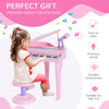 Musical Kids Electronic Keyboard 37 Key Piano Kids Miniature Digital Piano with Microphone - Pink