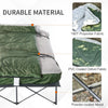 Portable Cot Bed Compact Collapsible Camping Bed with Sleeping Bag Inflatable Air Mattress Pillows for 2 Person Fishing & Hiking