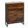 Shoe Cabinet with 2 Flip Doors, Slim Shoe Cupboard with Divider & Compartment, Entryway Shoe Organizer Unit, Rustic Brown