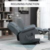 Big and Tall Electric Lift Recliner Chair with Massage for Relaxation-Loving Individuals – Gray Fabric
