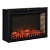 30" Electric Fireplace Insert, Modern Recessed Fireplace Heater with Realistic Flame and Remote Control, Heats 215 Sq. Ft., 750/1500W, Black
