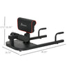 3-In-1 Sissy Squat Machine, Ab Bench Exercises Padded Push Up Sit Ups, Home Gym Fitness Sissy Training Equipment, Black