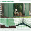 6' x 3' x 6' Portable Walk-in Greenhouse with Roll-up Zipper Door, Steel Frame, Top Vent for Flowers, Vegetables