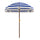 6.2' Beach Umbrella for Travel, Vent, Ruffles, Carry Bag, Portable Outdoor Umbrella for Garden, Blue