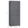71" Freestanding Kitchen Pantry Cabinet with 2 Large Double Door Cabinets  and 1 Center Drawer, Grey