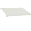 10' x 8' Electric Awning, Retractable Awning, UV Protection with Remote Controller and Manual Crank Handle for Deck
