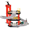 3-Level Parking Garage Toy Car Playset with Racetrack, Helicopter Ramp, Elevator, and Cars for Boys and Girls