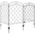 4 Pack Garden Fencing for Yard, Decorative Fence Panels as Animal Barrier and Flower Edging, Circle