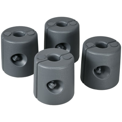 HDPE Tent Weights Set of 4, Canopy Weights, Fill with Water or Sand, 104LBS