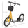 Youth Scooter, Kick Scooter with Adjustable Handlebars, Double Brakes, 16" Inflatable Rubber Tires, Basket, Cupholder, Mudguard Ages 5-12 years old, Orange