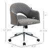 Ergonomic Office Chair with Swivel, Mid-Back Computer Desk Chair with Adjustable Height and Back Tilt, Grey