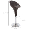 Adjustable Bar Stools Set of 2, Rattan Bar Height Barstools with Swivel for Pub Counter Kitchen