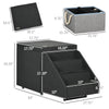 Multi-purpose Dog Stairs Ottoman, 4-Tier Pet Steps W/ Storage Compartment Cushion, for Small Medium Dogs and Cats
