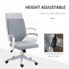 High Back Home Office Chair Ergonomic Computer Desk Chair Adjustable Swivel Chair with Lumbar Back Support, Padded Armrests, Grey