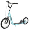 Teens Youth Scooter Ride On Toy with Adjustable Handlebar, Dual Brakes, and Inflatable Wheels For Kids 5+ - Blue