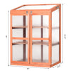 Wooden Cold Frame Greenhouse Small Mini Planter Box for Outdoor and Indoor, 30"L x 24" W x 43"H