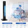 38" Tower Fan Cooling with Aroma Diffuser, 70Â° Oscillating, 12 Hour Timer, LED Sensor Panel, and Remote Control, for Bedroom, Black