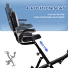 2 in 1 Upright  Exercise Bike Stationary Foldable Magnetic Recumbent Cycling with Arm Resistance Bands