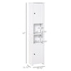 Tall Bathroom Cabinets Bathroom Linen Cabinet 67" Wood Free Standing Bathroom Linen Tower Storage Cabinet Toiletry Cabinet White