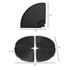 4-Piece 175lb Cantilever Patio Umbrella Base Weights for Offset Hanging Umbrella, HDPE Water or Sand Filled Umbrella Weights for Cross Base Stand, Black