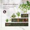 47" x47" x25" 3 Tier Raised Garden Bed, Metal Elevated Planer Box Kit w/ A Pairs of Glove for Backyard, Patio to Grow Vegetables, Herbs