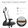 Draft Chair, Ergonomic Chair with Lumbar Back Support, Adjustable Headrest for Office, Task Chair, Grey