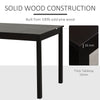 Dining Table Set for 4, 5 Piece Modern Kitchen Table and Chairs, Wood Dining Room Set for Small Spaces, Breakfast Nook, Chestnut Brown