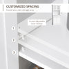 71" Traditional Large Kitchen Pantry Cabinet Freestanding,White
