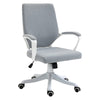 High Back Home Office Chair Ergonomic Computer Desk Chair Adjustable Swivel Chair with Lumbar Back Support, Padded Armrests, Grey