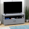TV Stand, Entertainment Center with Storage, 46" TV Space, Grey