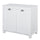 Laundry Organizer Bathroom Storage Cabinet Freestanding Furniture with 2 Tilt Out Hamper