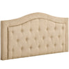 Upholstered Headboard, Button Tufted Bedhead Board, Home Bedroom Decoration for 58.25'' Bed, Beige