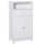Small Bathroom Vanity Freestanding Bathroom Cabinet Medicine Cabinet Modern Bathroom Storage Cabinet Cupboard With Adjustable Shelf - White