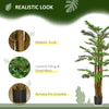 6ft Artificial Tropical Palm Tree, Faux Decorative Plant in Nursery Pot for Indoor or Outdoor DÃ©cor