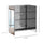 Bathroom Mirror Cabinet, Bathroom Medicine Cabinet with 3-Tier Fixed Metal Shelves and Stainless Steel for Bathroom, Mirror Cabinet, Silver